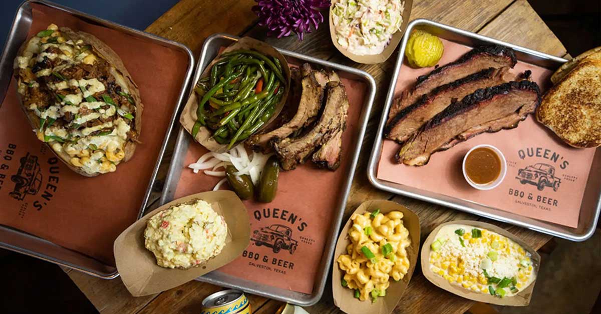 Queen's BarBQue Stay Galveston